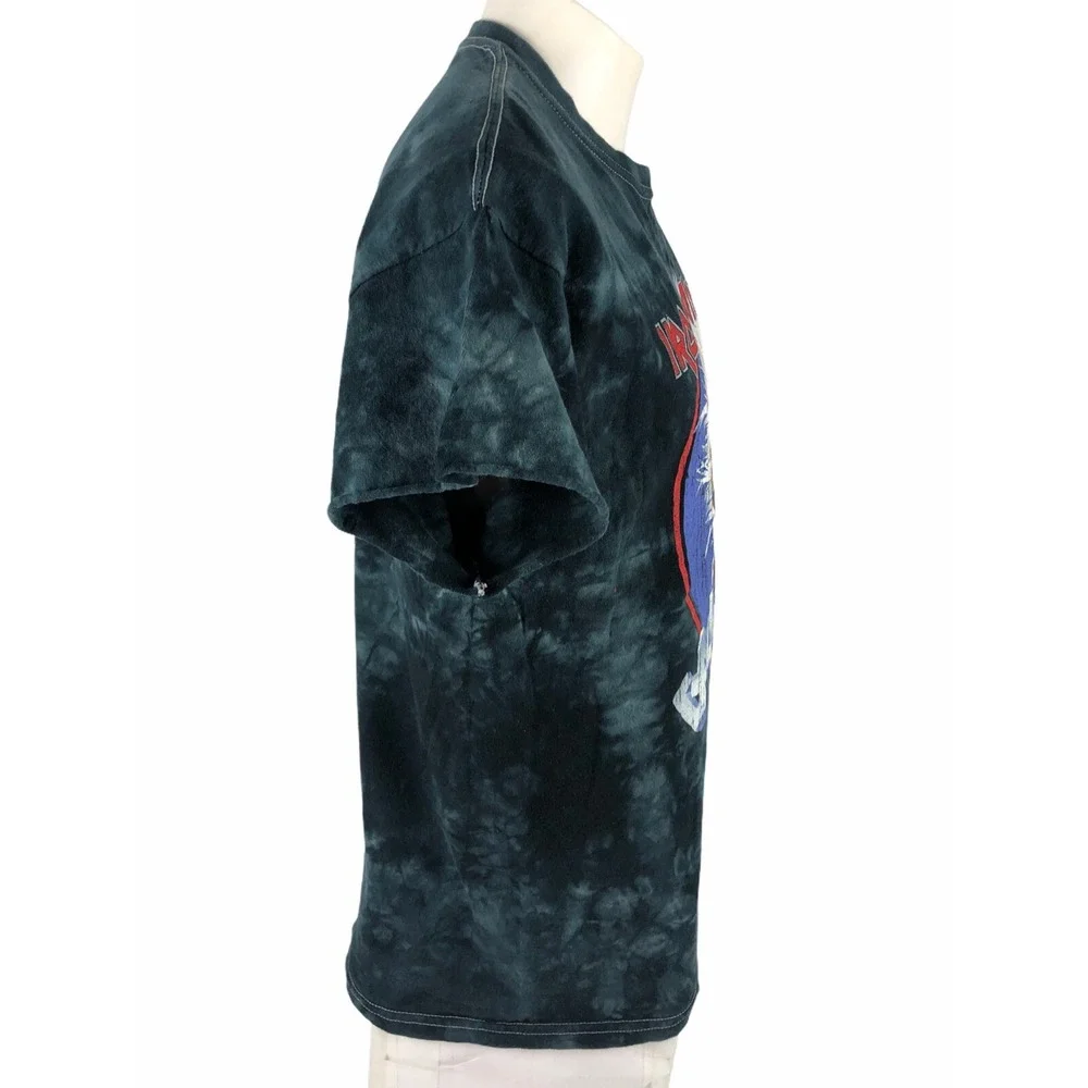 Iron Maiden California Mens Large Shirt Unhemmed Sleeves Dyed Retro